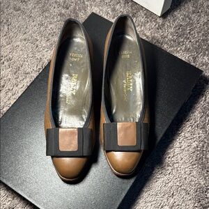 Bally Brown and Black Leather Flats & Loafers